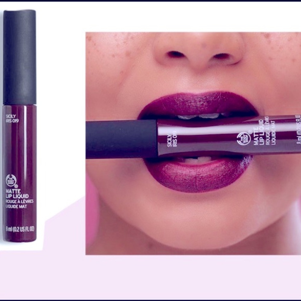 The Body Shop Matte Liquid Lipstick Sicily Iris NWT